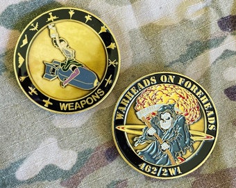 Warheads On Foreheads Challenge Coin