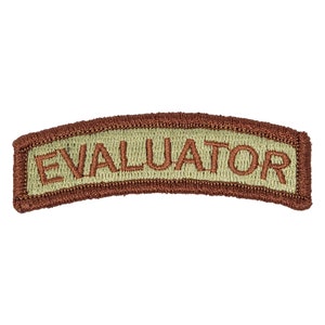 EVALUATOR Duty Identifier Tab / Patch