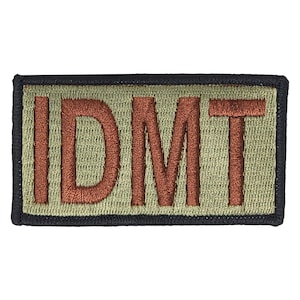 IDMT Duty Identifier Tab / Patch (Black Border)