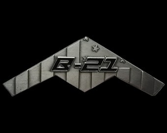 B-21 Raider Aircraft Shaped Challenge Coin