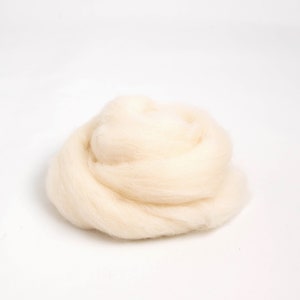 Wool Fiber Spinning Merino Roving - Natural