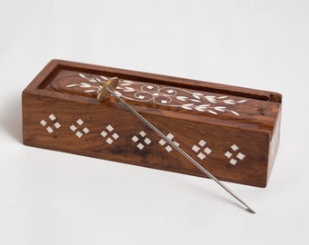 Tahkli Spindle in Sheesham Hand-made Box