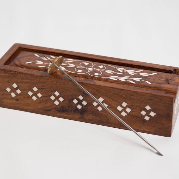 Tahkli Spindle in Sheesham Hand-made Box