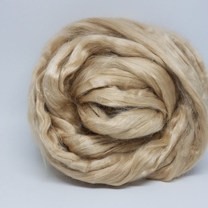 Natural Unbleached Tussah Silk Sliver image 1