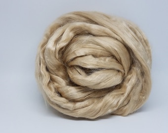 Natural Unbleached Tussah Silk Sliver