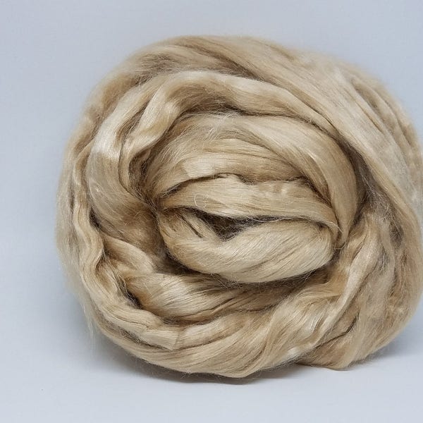 Natural Unbleached Tussah Silk Sliver