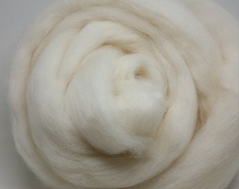 Wool Fiber Spinning Cheviot Roving - Natural