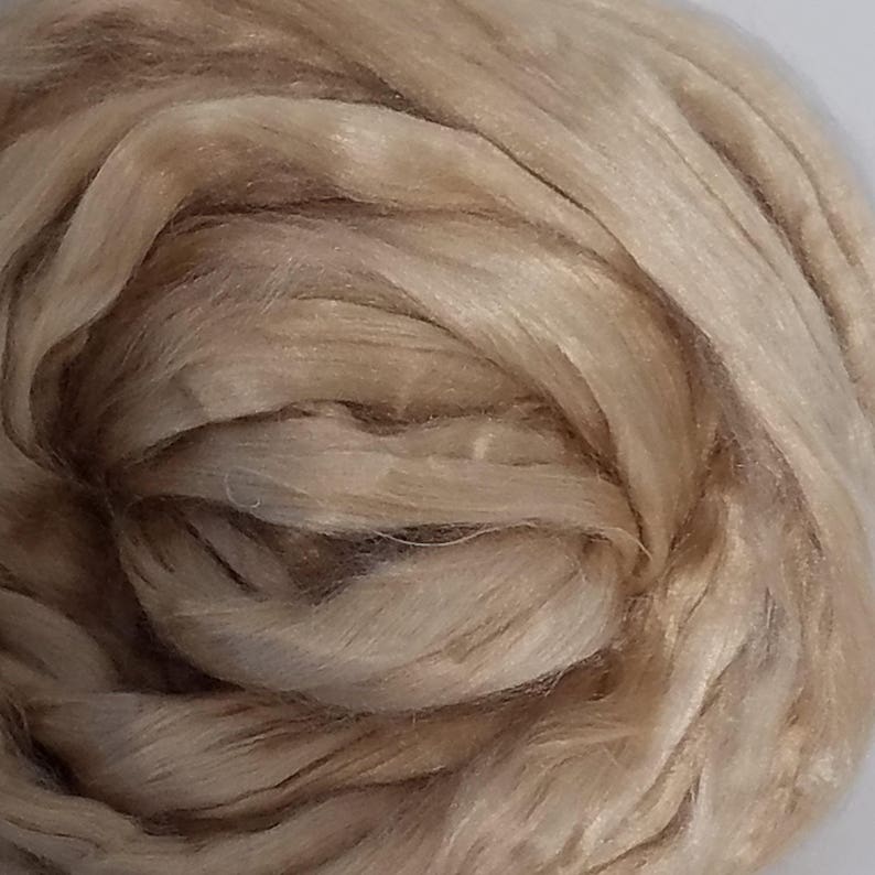 Natural Unbleached Tussah Silk Sliver image 5