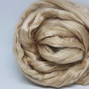 Natural Unbleached Tussah Silk Sliver image 2