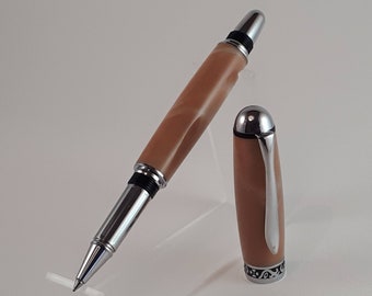 Handmade Roller Ball Pen, Hand Turned Pen, Acrylic, Gifts for Him
