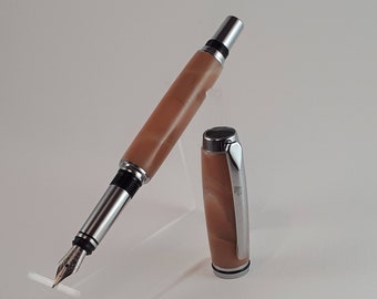 Handmade Fountain Pen, Hand Turned Pen, Acrylic, Gifts for Him
