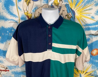 Proud Navy Grandpa Men/'s Polo Shirt