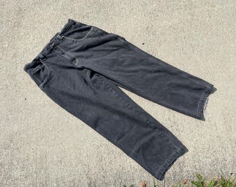 Vintage Fubu Collection Black Wide Leg Baggy Jeans - Sz 40 X