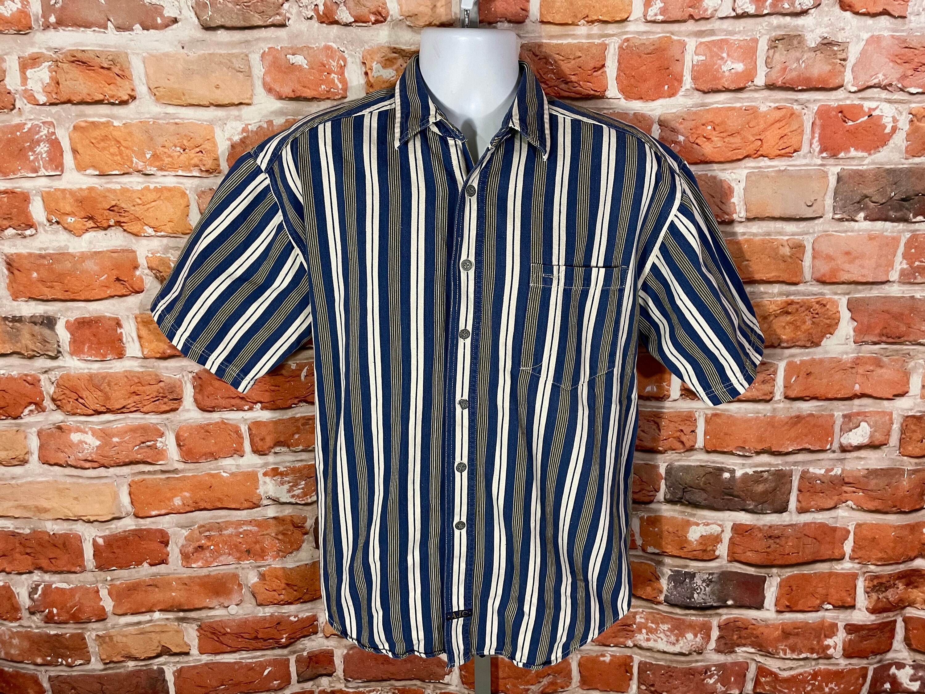Ameri VINTAGE - アメリヴィンテージ  UPSIDE DOWN  DENIM SHIRT Vintage Denim Button Up Shirt Top Life Style Womens M 4th of