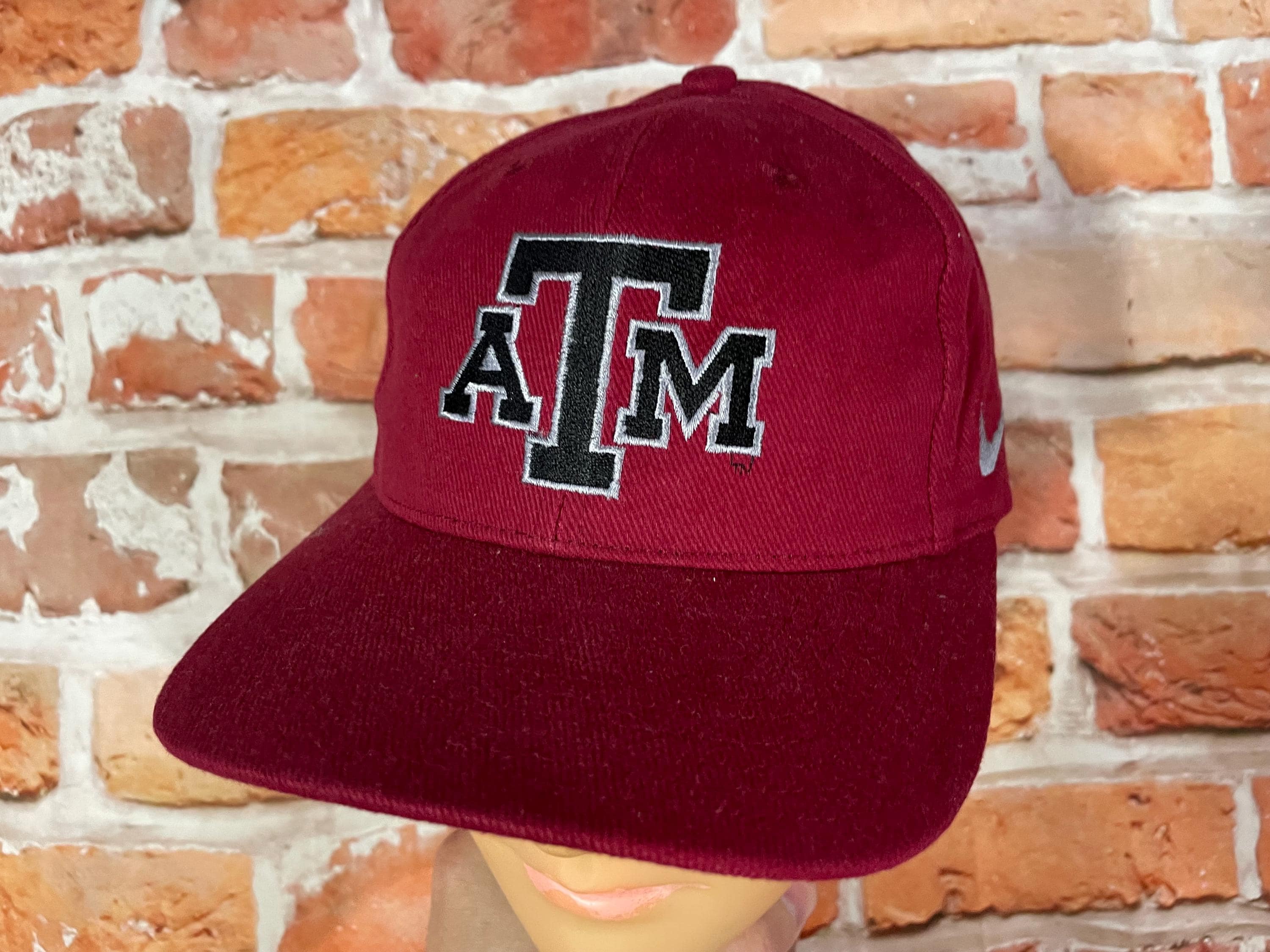 Vintage Texas A&M Nike Team Sports Snapback Hat - 90s Y2k Aggies