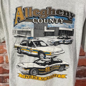 Vintage 90s Allegheny County Police Academy Shirt - Fits XL/L