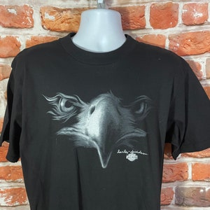 vintage 1998 Harley Davidson Las Vegas eagle shirt - sz L - 90s biker motorcycle grunge tee