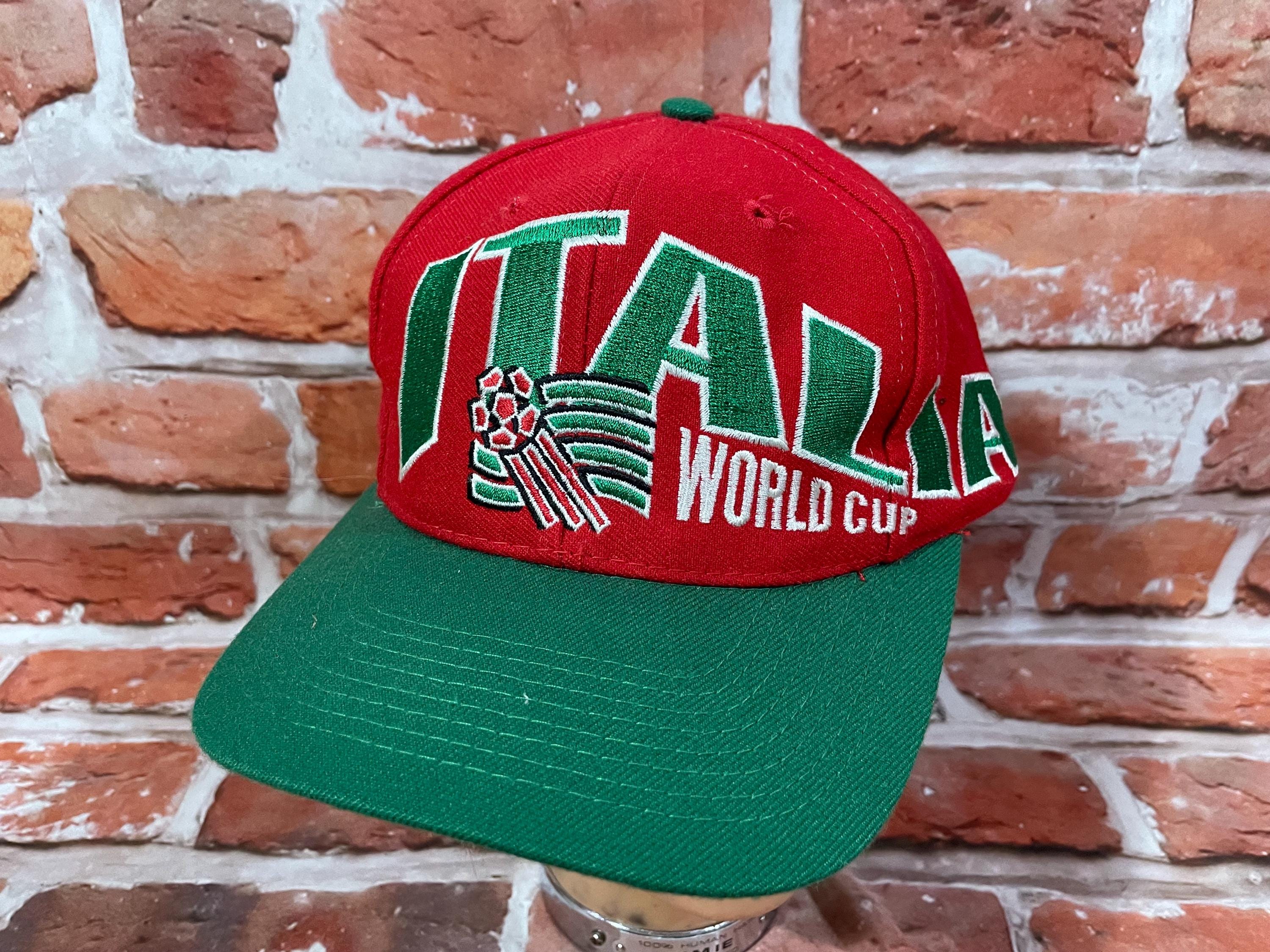 Vintage 1994 Italy World Cup Snapback Hat - Apex One Italia 90s