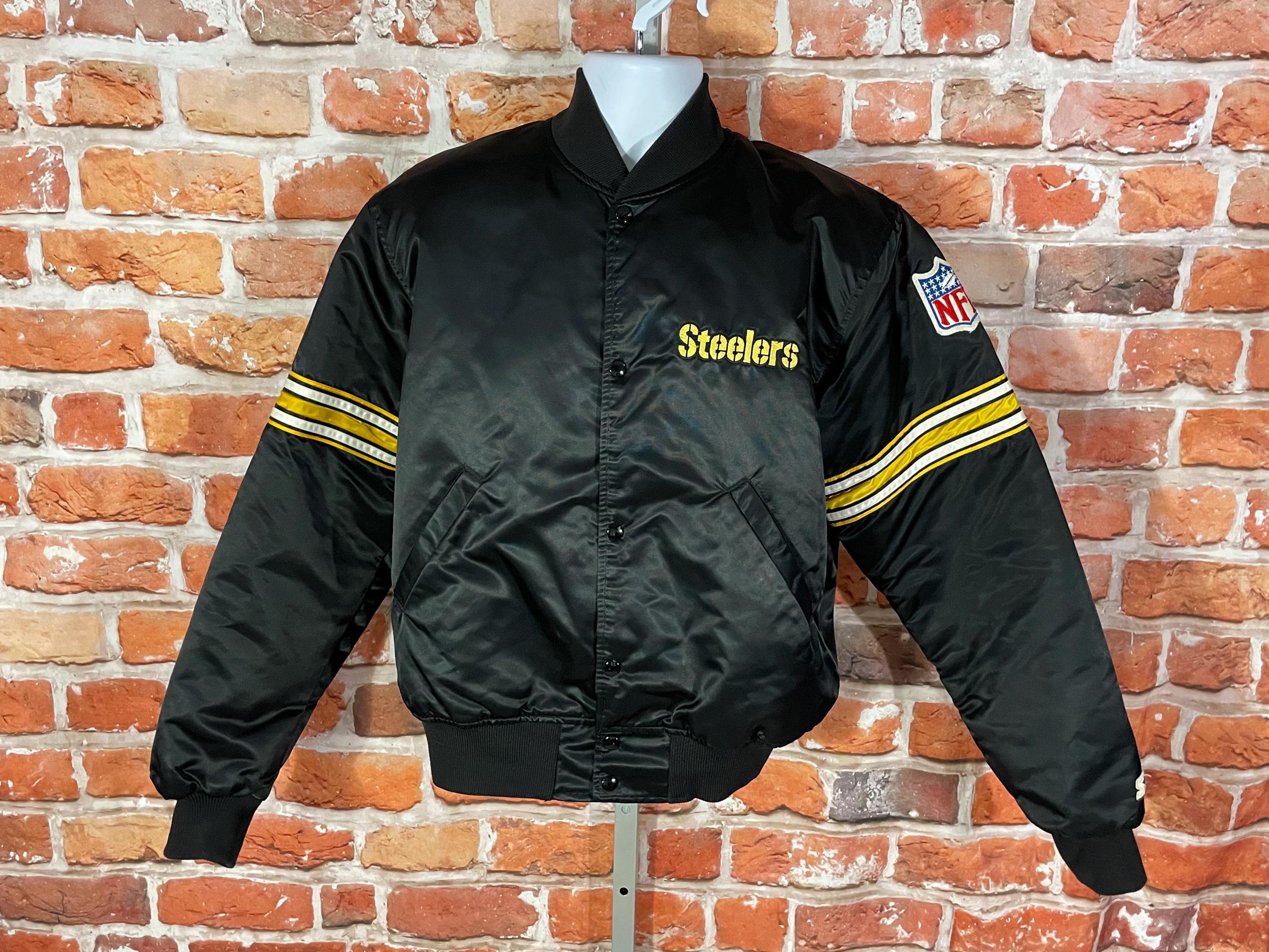 Vintage Pittsburgh Steelers Satin Starter Bomber Jacket - Sz Vintage Pittsburgh Steelers Satin Starter Bomber Jacket - Sz