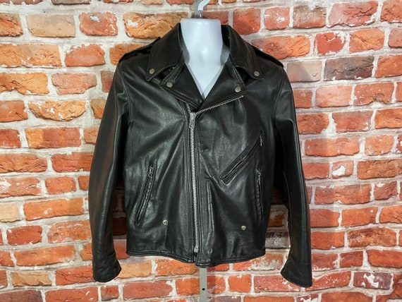 vintage 60s 70s Harley Davidson leather biker jac… - image 1