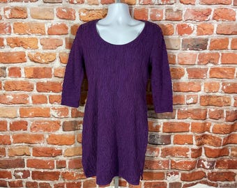 Vintage 90s Coogi Knit Dress: Plus Size Purple Sleeveless Bodycon - Etsy