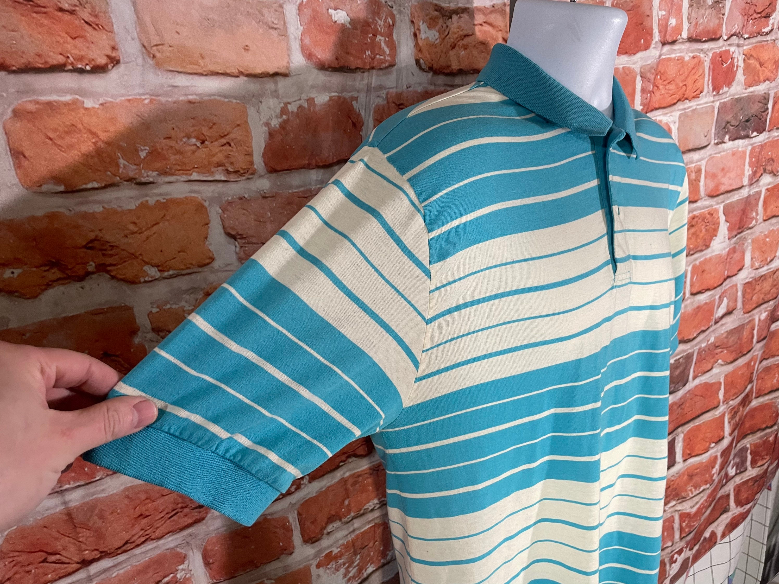 Vintage 70s 80s Levis Striped Polo Shirt - Soft Thin Single