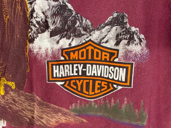 vintage 90s Harley Davidson Pocket Tee - fits M/L… - image 7