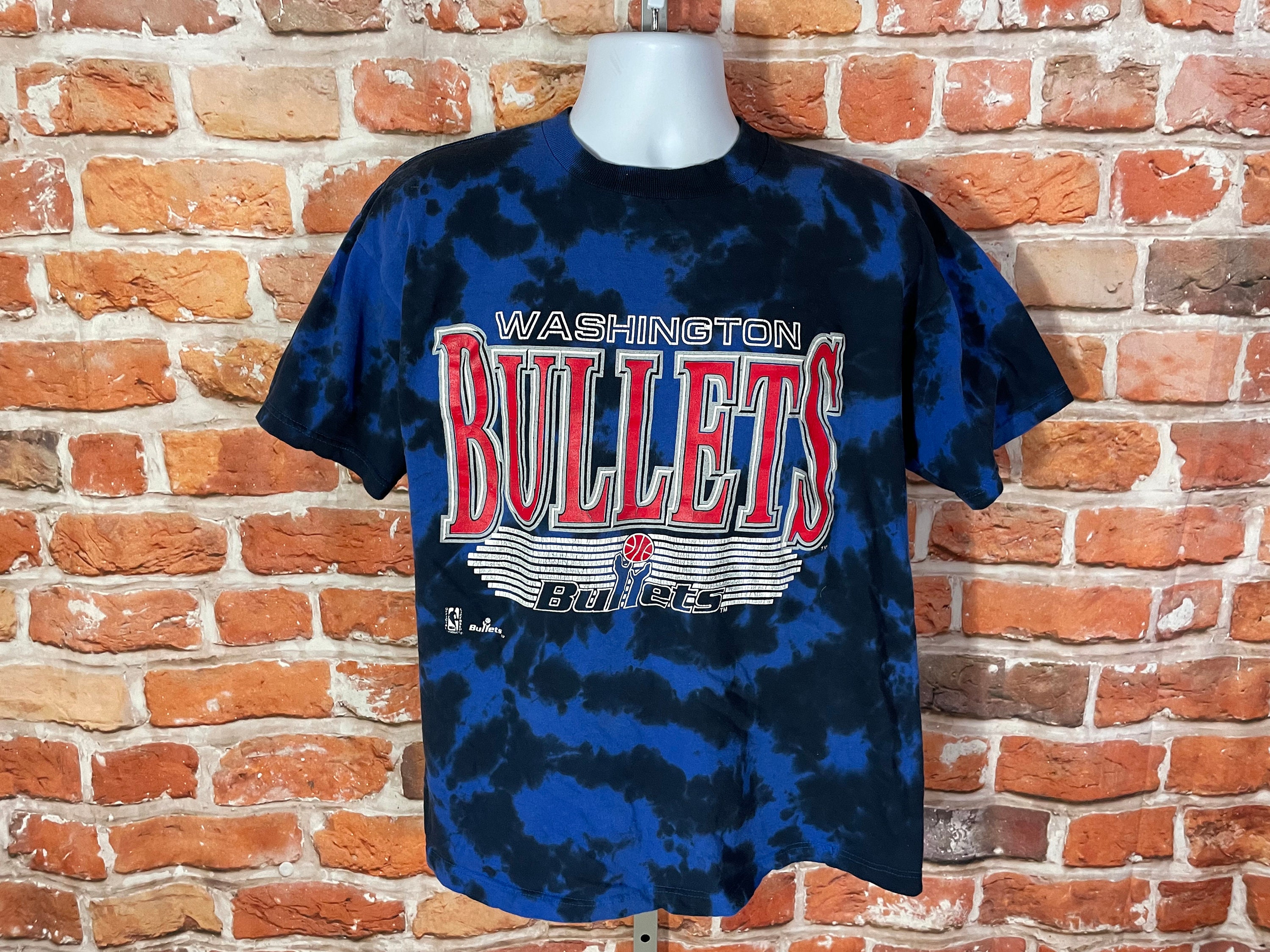 WASHINGTON BULLETS Vintage Style Basketball Tee Short-Sleeve