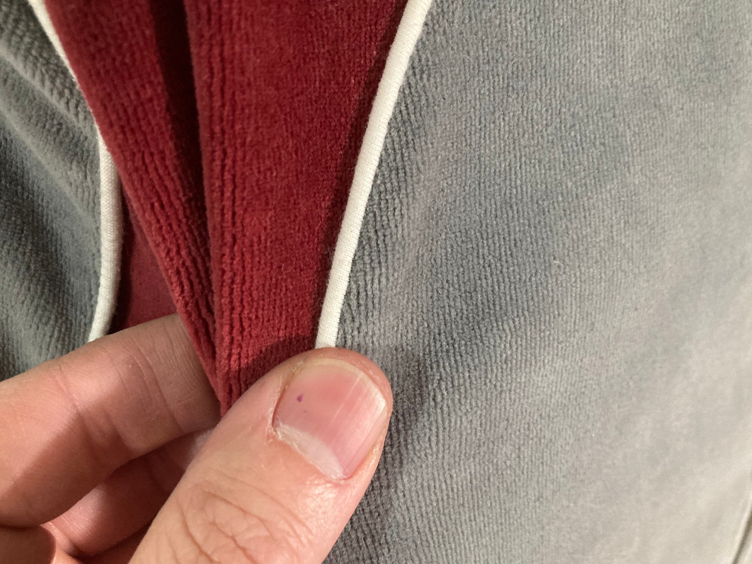 Vintage 70s 80s Velour Track Jacket - Sz L - Emo Indie