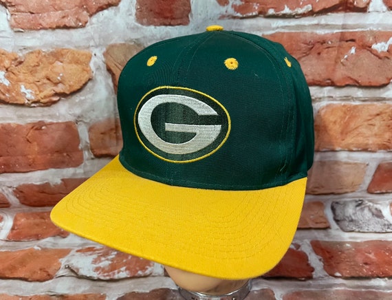 Vintage 90s Green Bay Packers Snapback Hat Etsy