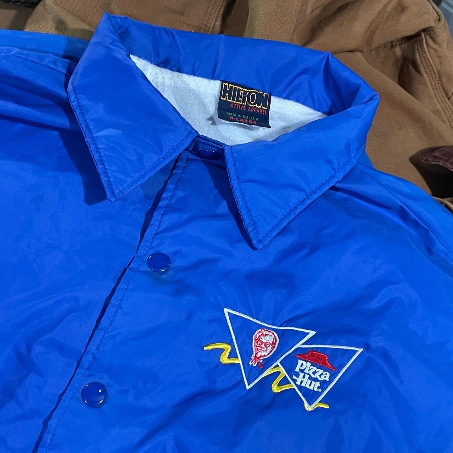 Vintage 90s KFC Pizza Hut Windbreaker Jacket - Sz XL - Kentucky