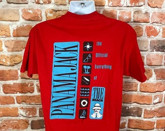 Vintage Panama Jack Shirt - Sz L - Beach Surf 80s 90s Tee - Etsy