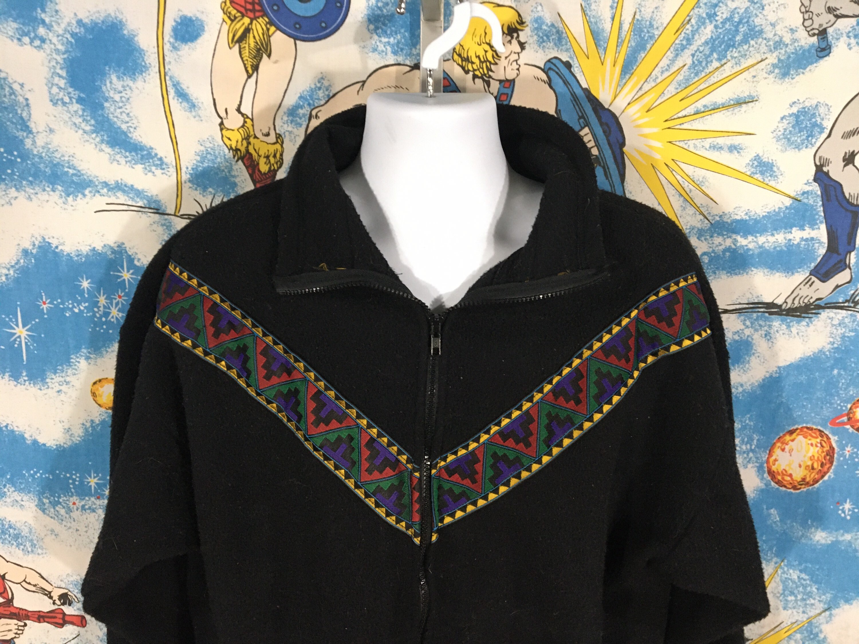Tribal Fleece Jacket - Etsy UK