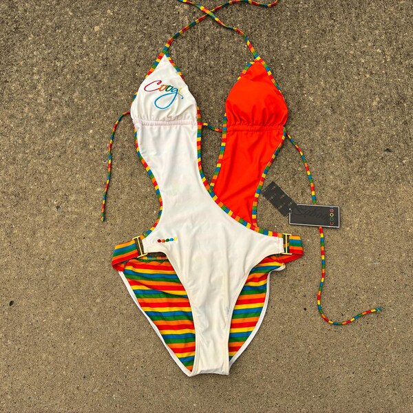 vintage y2k Coogi cut out Bikini - sz XL - Deadstock w Tags