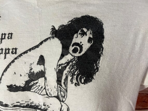 vintage 80s Frank Zappa Phi Zappa Krappa shirt - … - image 7
