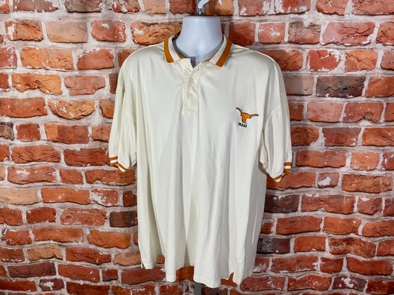 vintage 90s Texas Longhorns Zubaz polo shirt - fi… - image 1