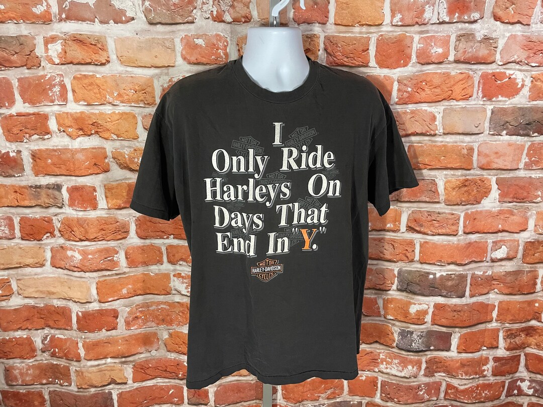 Vintage 1992 Harley Davidson Las Vegas T-shirt - Fits XL - Etsy