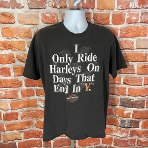 vintage 1992 Harley Davidson Las Vegas Southern Nevada shirt - fits XL - faded grunge biker motorcycle tee