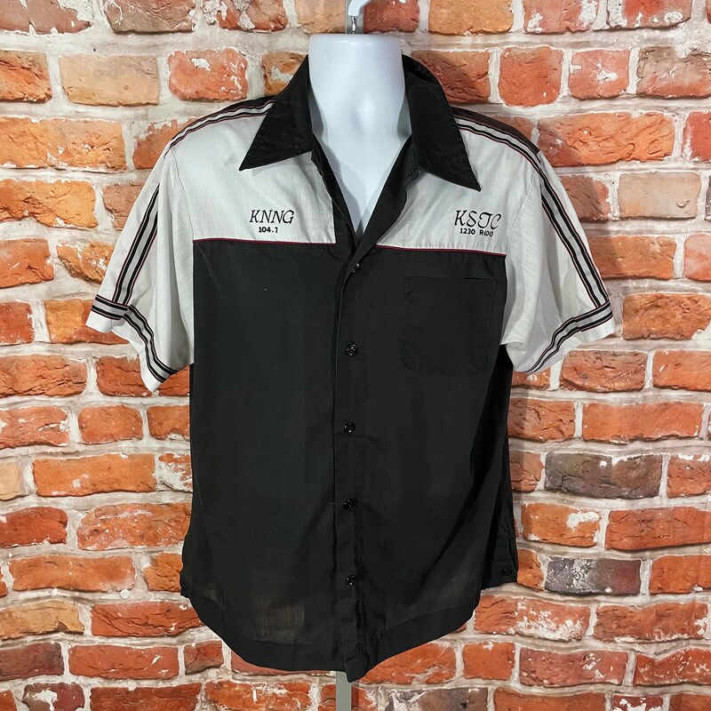 70'S King Louie back print bowling shirt made in USA, men's XL size, vintage /eaa232950