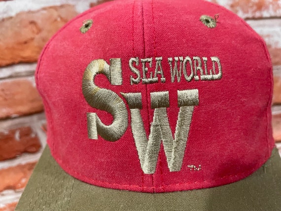 Casquette Vintage Sea World – Bleue, Floride, Années 90, Ajustable, Homme