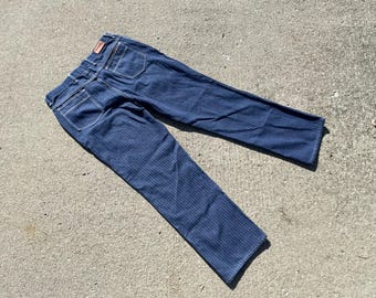 vintage 70s 80s Wrangler pin striped jeans sz 36 Short