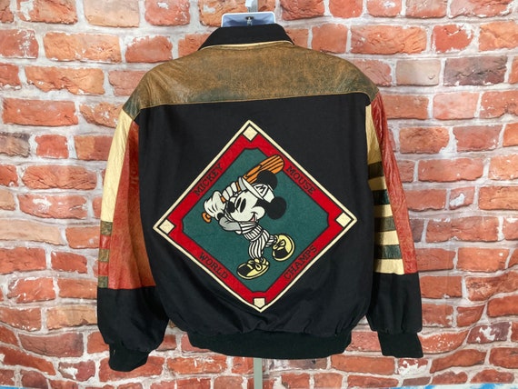 vintage 90s Jeff Hamilton leather Mickey Mouse Ba… - image 1
