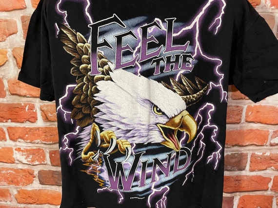 vintage 90s Feel The Wind USA Thunder shirt - sz … - image 1