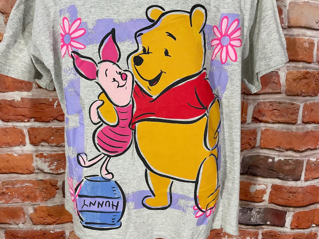 VINTAGE Rare Pooh + Piglet Tee - S