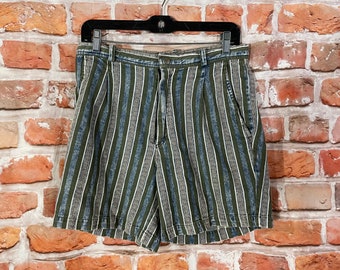 vintage Scorpion Bay 80s 90s striped shorts - sz 28 - grunge short shorts