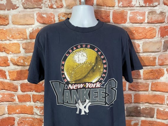 Vintage 90s Faded New York Yankees Shirt Sz XL - Etsy