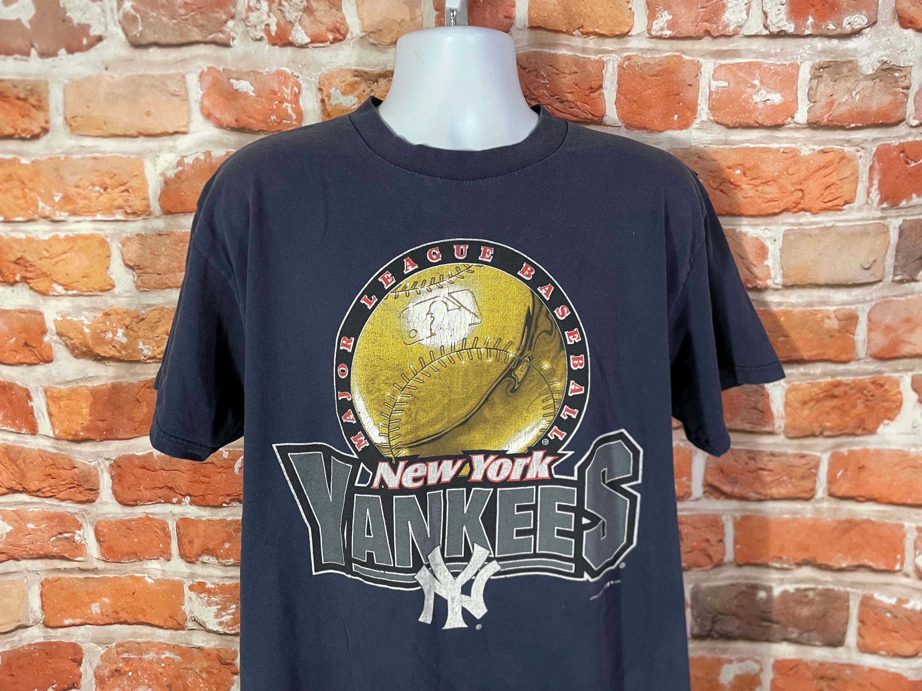 Vintage 90s Faded New York Yankees Shirt Sz XL - Etsy