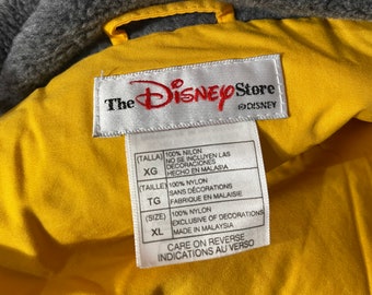GQ1060◇THE Disney STORE : 90's 中綿入り フリース Disney Vintage 90's Mickey Mouse Yellow Heavy Pull Over