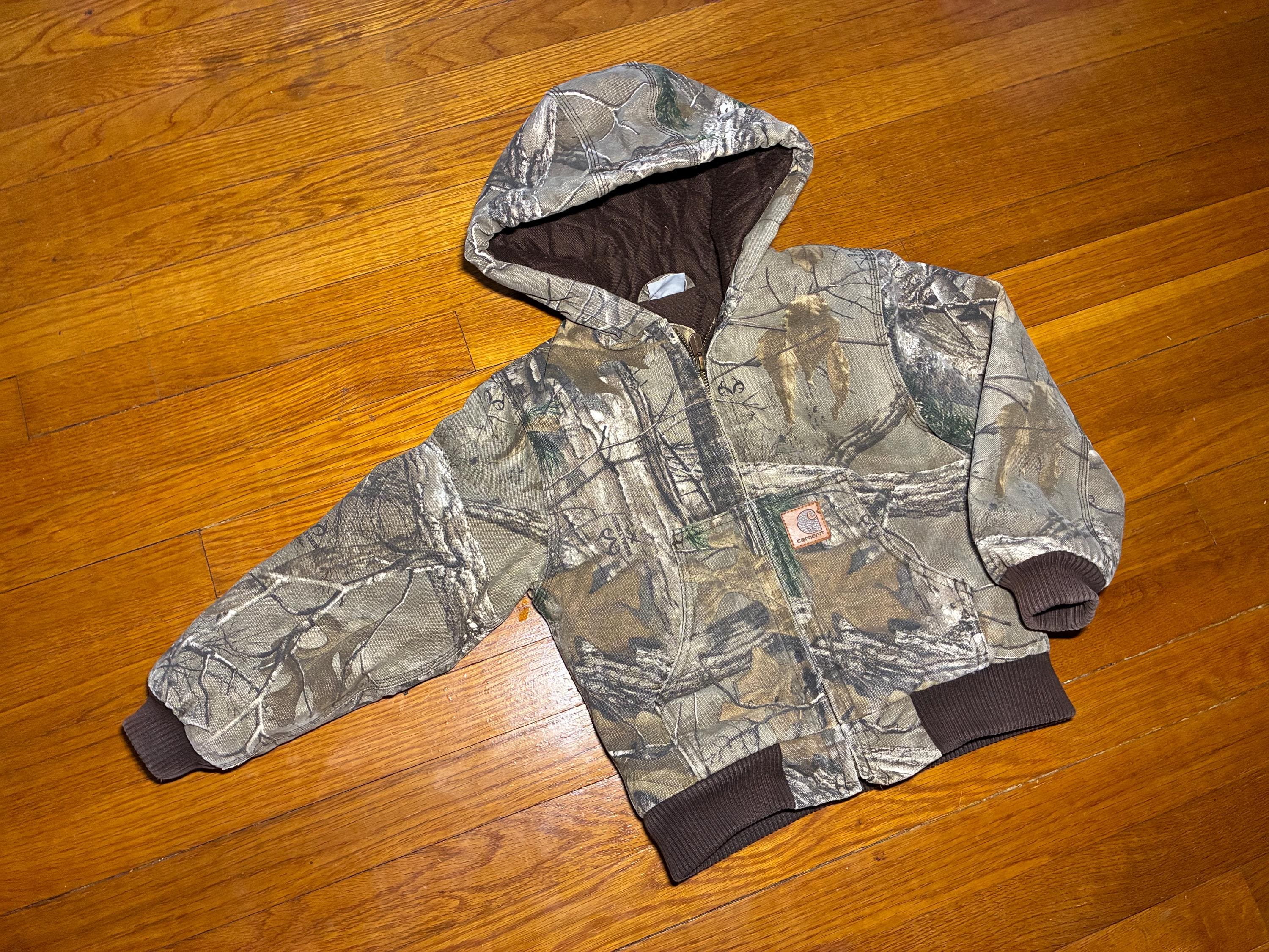 Carhartt Youth Sz XXS 4-5 Realtree Camo Quilted Duck Jacket - Etsy