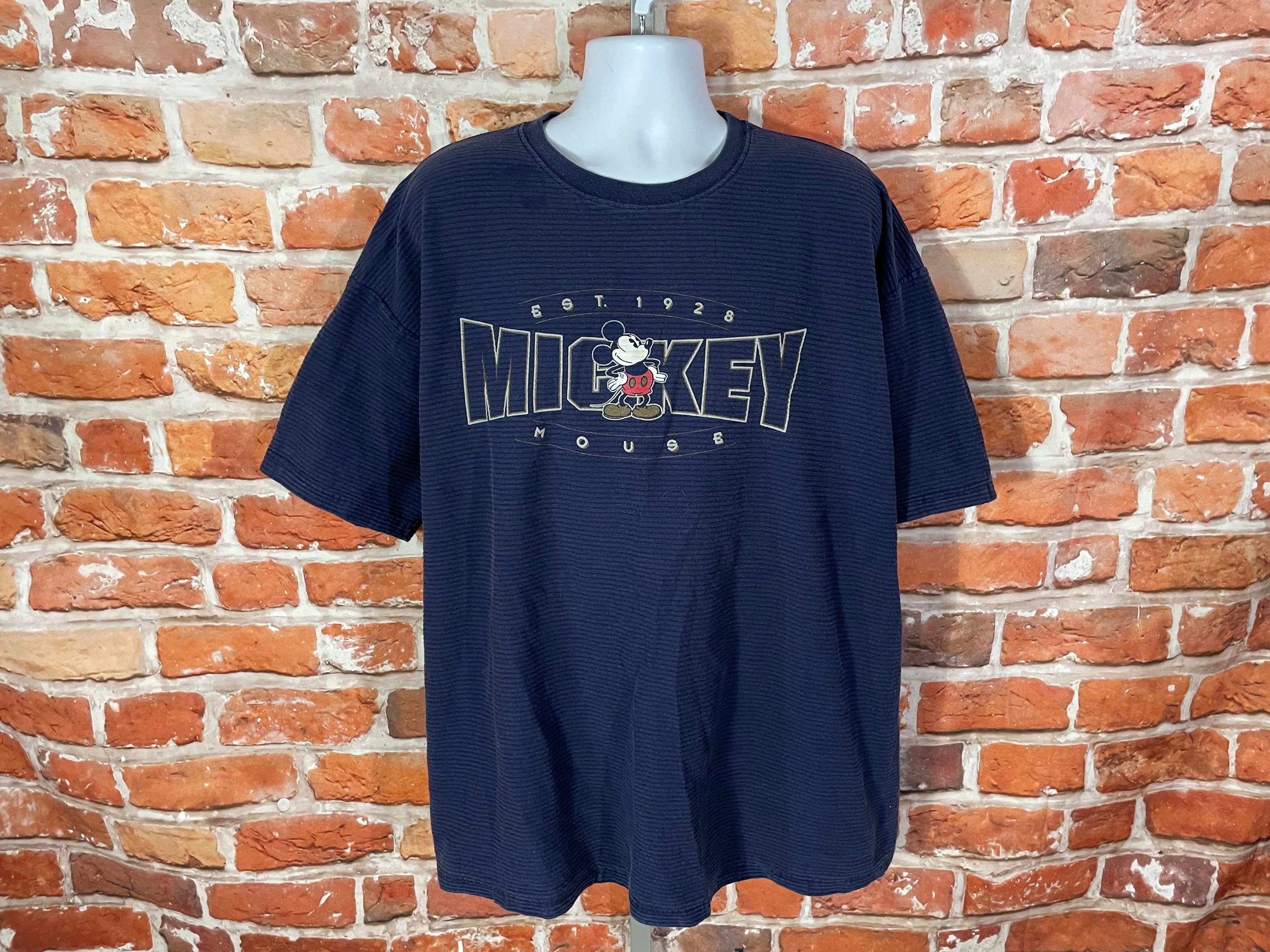 90s ミッキー×ウォルトmickey パークTシャツ disney ヴィンテージ 90 